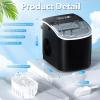 imageAntarctic Star Countertop Ice MakerPortable Ice Makers with SelfCleaning Bullet Ice Machine 26Lbs24H 9 Ice Cubes Ready in 6 Mins for Kitchen Bar Party RV Black