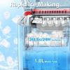 imageAntarctic Star Countertop Ice MakerPortable Ice Makers with SelfCleaning Bullet Ice Machine 26Lbs24H 9 Ice Cubes Ready in 6 Mins for Kitchen Bar Party RV GreyRed