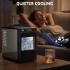 imageAntarctic Star Countertop Ice MakerPortable Ice Makers with SelfCleaning Bullet Ice Machine 26Lbs24H 9 Ice Cubes Ready in 6 Mins for Kitchen Bar Party RV GreyBlack