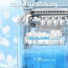 imageAntarctic Star Countertop Ice MakerPortable Ice Makers with SelfCleaning Bullet Ice Machine 26Lbs24H 9 Ice Cubes Ready in 6 Mins for Kitchen Bar Party RV GreyGrey