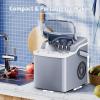 imageAntarctic Star Ice Maker Countertop 26Lbs24H 2 Sizes Bullet Ice Cubes with Handle 9 Cubes in 6 Mins Portable Ice Machine with SelfCleaning for OfficeDormKitchenRV GreyGREY