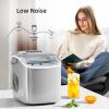 imageAntarctic Star Ice Maker Countertop Portable Ice Machine with Carry Handle 26Lbs Per Day 9 Cubes Ready in 6 Mins SelfCleaning Ice Makers with Ice Scoop and Basket for KitchenOfficeParty Grey