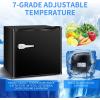 imageAntarctic Star Mini Upright Freezer 23 cuft Compact freezer with Removable Shelves and Adjustable Thermostatfor HomeKitchenOfficeBlackBLACK