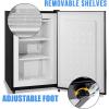 imageAntarctic Star Mini Upright Freezer 23 cuft Compact freezer with Removable Shelves and Adjustable Thermostatfor HomeKitchenOfficeBlackBLACK