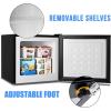 imageAntarctic Star Mini Upright Freezer 23 cuft Compact freezer with Removable Shelves and Adjustable Thermostatfor HomeKitchenOfficeBlackBLACK