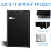 imageAntarctic Star Mini Upright Freezer 23 cuft Compact freezer with Removable Shelves and Adjustable Thermostatfor HomeKitchenOfficeBlackBLACK