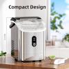 imageAntarctic Star Nugget Countertop Ice Maker with Soft Chewable Ice 34Lbs24H Pebble Portable Ice Machine with Ice Scoop SelfCleaning One Button Operation for KitchenOffice Stainless Steel Silver