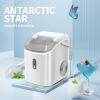 imageAntarctic Star Nugget Countertop Ice Maker with Soft Chewable Ice 34Lbs24H Pebble Portable Ice Machine with Ice Scoop SelfCleaning One Button Operation for KitchenOffice White