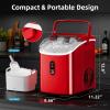 imageAntarctic Star Nugget Ice Maker Countertop with Soft Chewable Ice Portable Sonic Ice Maker with Basket and Scoop Removable Top Cover AutoCleaning for HomePartyRVCamping Stainless Steel SilverRed