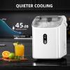 imageAntarctic Star Nugget Ice Maker Countertop with Soft Chewable Ice Portable Sonic Ice Maker with Basket and Scoop Removable Top Cover AutoCleaning for HomePartyRVCamping Stainless Steel SilverWhite