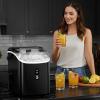 imageAntarctic Star Nugget Ice Maker Countertop with Soft Chewable Ice Portable Sonic Ice Maker with Basket and Scoop Removable Top Cover AutoCleaning for HomePartyRVCamping Stainless Steel SilverBlack