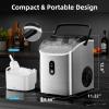 imageAntarctic Star Nugget Ice Maker Countertop with Soft Chewable Ice Portable Sonic Ice Maker with Basket and Scoop Removable Top Cover AutoCleaning for HomePartyRVCamping