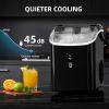 imageAntarctic Star Nugget Ice Maker Countertop with Soft Chewable Ice Portable Sonic Ice Maker with Basket and Scoop Removable Top Cover AutoCleaning for HomePartyRVCamping Stainless Steel SilverBlack