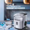 imageAntarctic Star Nugget Ice Maker CountertopReady in 6 Mins 36Lbs Every 24H SelfCleaning One Button Operationfor HomeKitchenCampingRV BlackSilver