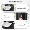 imageAntarctic Star Nugget Ice Makers Countertop with SelfCleaning 35lbs24H Portable Sonic Ice Maker Machine with HandleBasketScoop for Home Kitchen Office CampingStainless Steel SilverBlack