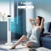 imageAntarctic Star Tower Fan Portable Electric Oscillating Fan Quiet Cooling Remote Control Standing Bladeless Floor Fans 3 Speeds Wind Modes Timer Bedroom Office 43 inch WhiteWhite