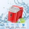 imageNugget Countertop Ice Maker with Chewable Pellet Ice Portable Ice Machine Pebble Ice with SelfCleaning 34Lbs24H One Button Operation for Kitchen Home Red