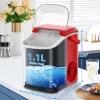 imageNugget Countertop Ice Maker with Chewable Pellet Ice Portable Ice Machine Pebble Ice with SelfCleaning 34Lbs24H One Button Operation for Kitchen Home Red