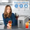 imageNugget Countertop Ice Maker with Chewable Pellet Ice Portable Ice Machine Pebble Ice with SelfCleaning 34Lbs24H One Button Operation for Kitchen Home Grey