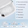 imageNugget Countertop Ice Maker with Soft Chewable Pellet Ice Automatic 34lbs in 24 HoursPebble Portable Ice Machine with Ice Scoop SelfCleaning OneClick Operation for KitchenOffice White