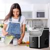 imageNugget Countertop Ice Maker with Soft Chewable Pellet Ice Pebble Portable Ice Machine 35Lbs24H SelfCleaning Sonic Ice One Button Operation for KitchenOffice Stainless Steel Black