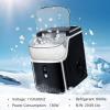 imageNugget Countertop Ice Maker with Soft Chewable Pellet Ice Pebble Portable Ice Machine 35Lbs24H SelfCleaning Sonic Ice One Button Operation for KitchenOffice Stainless Steel Black