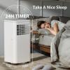 imagePortable Air Conditioners 8000 BTU with Remote Control 4 in 1 Free Standing Cooling AC with Fan ampamp Dehumidifier ampamp Cools 24H Timer Sleep Mode Windows Sealing Kit for Room8000 BTU