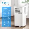 imagePortable Air Conditioners 8000 BTU with Remote Control 4 in 1 Free Standing Cooling AC with Fan ampamp Dehumidifier ampamp Cools 24H Timer Sleep Mode Windows Sealing Kit for Room10000 BTU
