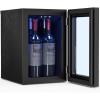 imageAntarctic Star 24 Bottle Wine CoolerCabinet Beverage Refrigerator Small Mini Wine Cellar Beer Soda Clear Glass Door Bar Fridge Quiet Operation Compressor Adjust Temp Control Freestanding 24 Cu ftBlack
