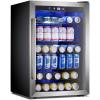 imageAntarctic Star Beverage Refrigerator Cooler  145 Can Mini Fridge Glass Door for Soda Beer or Wine Small Drink Dispenser Clear Front for Home Office or Bar Silver44cuft