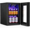 imageAntarctic Star Beverage Refrigerator Cooler 120 Can Glass Door Mini Fridge for Soda Cola Beer or Wine Constant Glass Door Small Drink Dispenser Clear Front Door for Home Bar 32cuftBlack