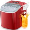 imageAntarctic Star Countertop Ice MakerPortable Ice Makers with SelfCleaning Bullet Ice Machine 26Lbs24H 9 Ice Cubes Ready in 6 Mins for Kitchen Bar Party RV GreyRed