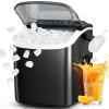 imageAntarctic Star Countertop Ice MakerPortable Ice Makers with SelfCleaning Bullet Ice Machine 26Lbs24H 9 Ice Cubes Ready in 6 Mins for Kitchen Bar Party RV GreyBlack