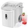 imageNugget Countertop Ice Maker with Soft Chewable Pellet Ice Automatic 34lbs in 24 HoursPebble Portable Ice Machine with Ice Scoop SelfCleaning OneClick Operation for KitchenOffice White
