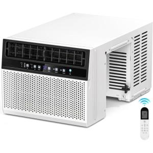 imageAntarctic Star 10000 BTU UShaped Window Air Conditioner Unit Cools up to 450 SqFt with 6 Modes 24H Timer Ultra Quiet Window AC Units with Full Window View Energy Saving Easy to Install White10 000 BTU