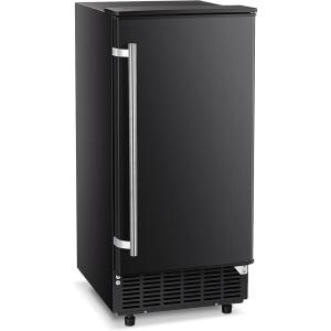 imageAntarctic Star 15quot W Commercial Under Counter Ice Maker Machine 40PCS20Min80 LbDay AutoCleaning ampamp 24H Timer Freestanding Ice Maker Ideal for Commercial ampamp Home SilverBLACK