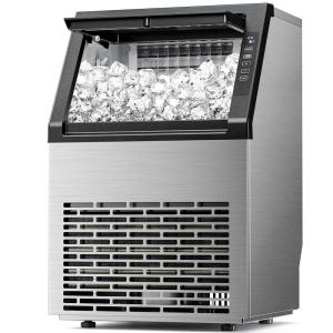 imageAntarctic Star Commercial Ice Maker Machine 66Lbs24H SelfCleaning Ice Scoop Freestanding Ice Cube Machine for Home Bar Restaurant Coffee Shop79Lbs24H