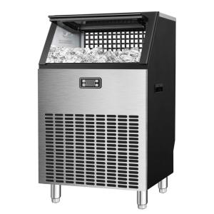 imageAntarctic Star Commercial Ice Makers Machine Stainless Steel Makers 200 Lbs of Ice Per 24H with 48 Pounds Storage Capacity Ice Cubes Freestanding PartyBarRestaurant Scoop Connection Hose Silver