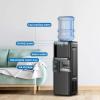 imageAntarctic Star 3in1 Hot and Cold Water Cooler Dispenser with Builtin Ice Maker for 3 to 5 Gallon Bottle Water Dispenserwith Child Safety LockBlackBlack
