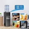 imageAntarctic Star 3in1 Hot and Cold Water Cooler Dispenser with Builtin Ice Maker for 3 to 5 Gallon Bottle Water Dispenserwith Child Safety LockBlackBlack