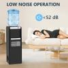 imageAntarctic Star 3in1 Water Cooler Dispenser with Builtin Ice Maker Hot ampamp Cold Top Loading Water Dispenser for 5 Gallon Bottle 33LBS24H Ice Maker with Child Safety Lock BlackBlack