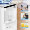 imageAntarctic Star 3in1 Water Cooler Dispenser with Builtin Ice Maker Hot ampamp Cold Top Loading Water Dispenser for 5 Gallon Bottle 33LBS24H Ice Maker with Child Safety Lock BlackWhite