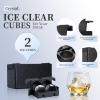 imageAntarctic Star Clear Ice Ball Maker Tray 2 Large Whiskey Ice Maker Sphere with Storage Bag25 Inch Crystal Ice Ball for Cocktail Whiskey ampamp Brandy