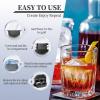 imageAntarctic Star Clear Ice Ball Maker Tray 2 Large Whiskey Ice Maker Sphere with Storage Bag25 Inch Crystal Ice Ball for Cocktail Whiskey ampamp Brandy