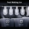 imageAntarctic Star Countertop Ice Maker Portable Ice Machine with HandleSelfCleaning Ice Makers 26Lbs24H 9 Ice Cubes Ready in 6 Mins SL ice for Home Kitchen Bar Party Black