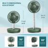 imageAntarctic Star Oscillating Fan Portable Foldable Pedestal Fan  Rechargeable Battery Standing Table Fan with 10 Speeds with Remote Control for Camping Travel Outdoor Home Office Green