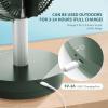 imageAntarctic Star Oscillating Fan Portable Foldable Pedestal Fan  Rechargeable Battery Standing Table Fan with 10 Speeds with Remote Control for Camping Travel Outdoor Home Office Green