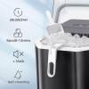 imageAntarctic Star Portable Ice Maker 9 Ice Cubes in 612Mins 28 LbsDay 2 Size of Bullet Ice Ice Maker Machine SelfCleaning Function with Ice Scoop and Basket for HomeKitchenOfficeRVBlack