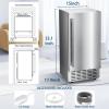imageAntarctic Star Under Counter Nugget Ice Maker Freestanding Ice Machine with Water Inlet Pipe Draining Pipe 70lbs in 24H 24Hour Timer ampamp SelfCleaning Silver Commercial ice MakerSLIVER