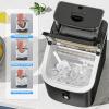 imageIce Cube Maker Antarctic Star Countertop Ice Machine 2 Ways to Add Water 30Lbs24H 16Pcs13Mins SelfCleaning Ice ScoopampampIce Basket for KitchenOfficeBar Black